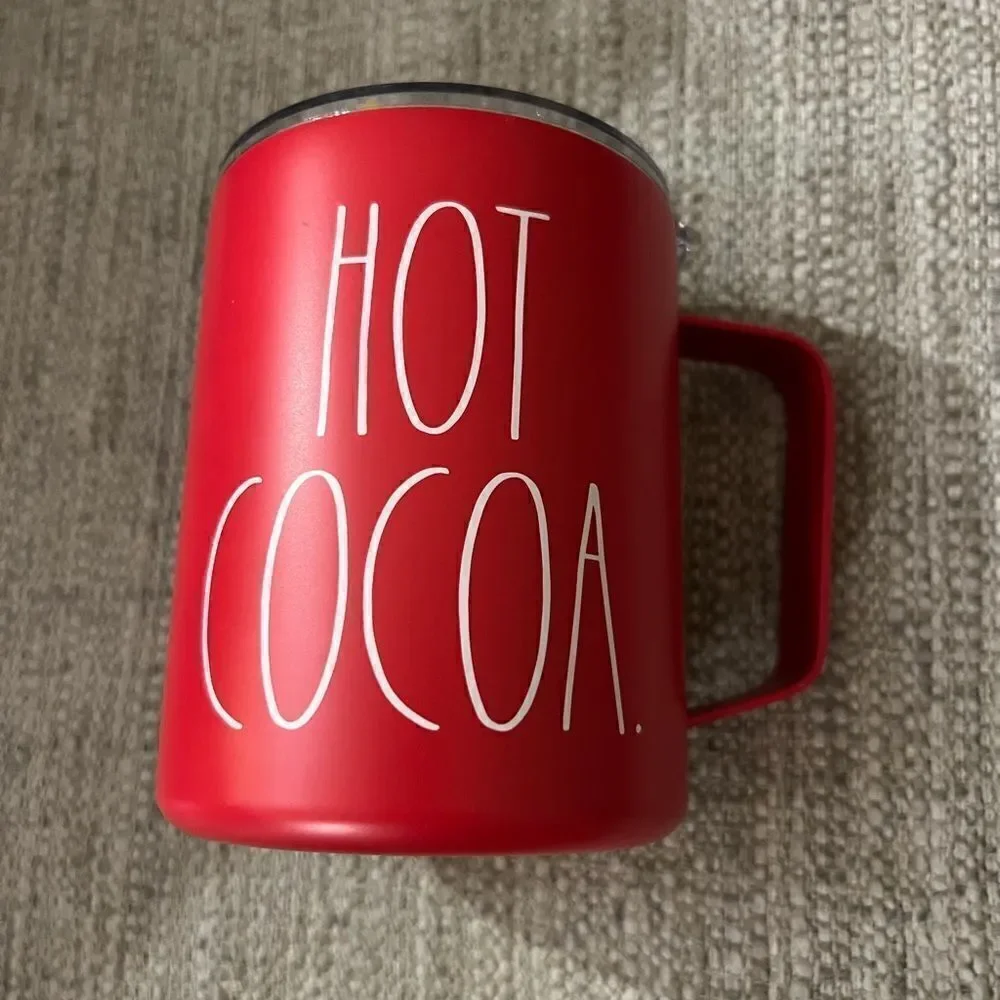 NWT Rae Dunn Hot Cocoa mug with lid